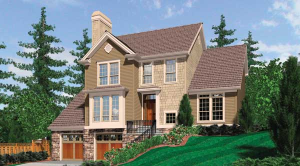 House Floor Plans Gables Above Garage Under Number Hyg