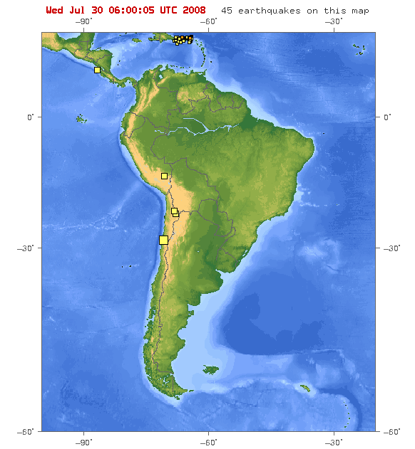 Map of South America